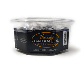 J Morgan Heavenly Caramel close-up shows creamy swirl and golden color, premium handcrafted confections.