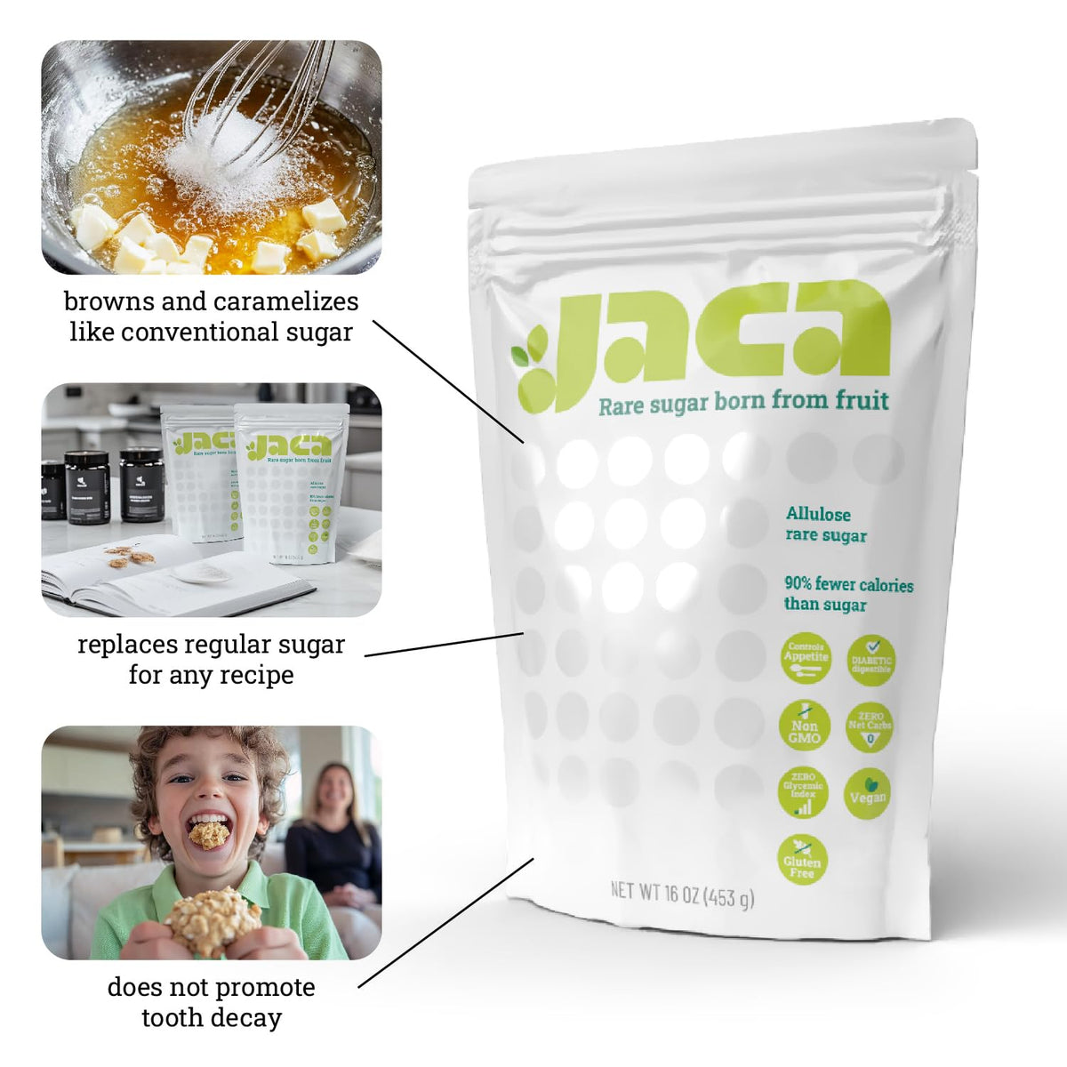 Glazed baked goods using Jaca Rare Sugar for balanced sweetness