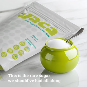 Jaca Rare Sugar pour demonstrates convenient use in drinks and desserts.