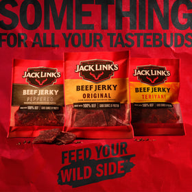 Jack Link's Beef Jerky on game day brings shareable, pepper-forward bites.