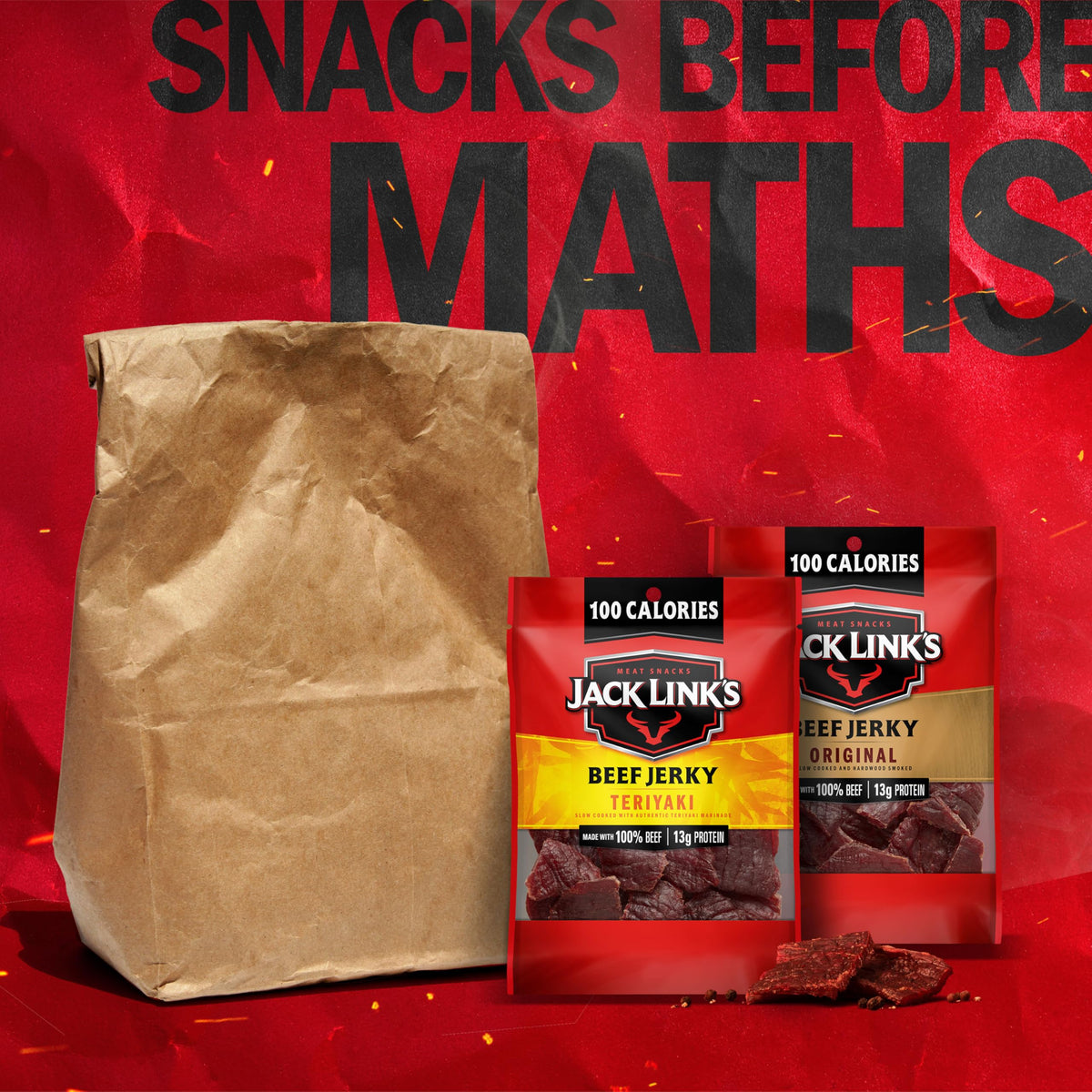 Jack Link's nutrition panel highlights 13g protein per serving