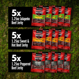 Jack Link's ready-to-eat jerky snack ideal for lunchboxes.