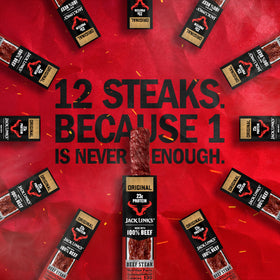 Jack Link's Beef Steak Original in a lunchbox for midday hunger relief.
