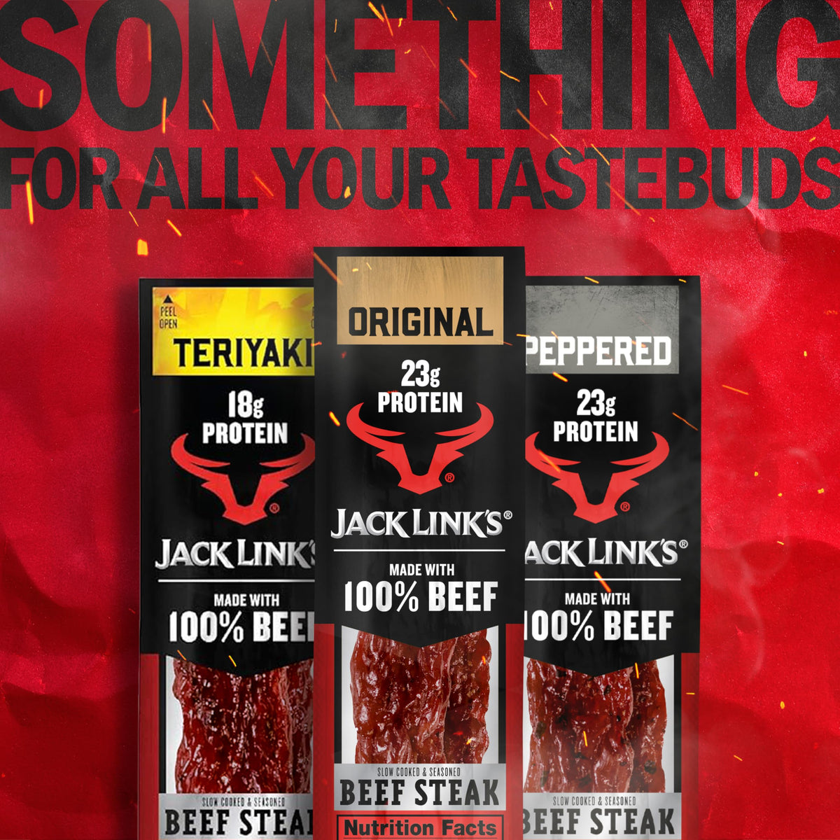 Jack Link's Beef Steak Original outdoor adventure snack, easy to carry.