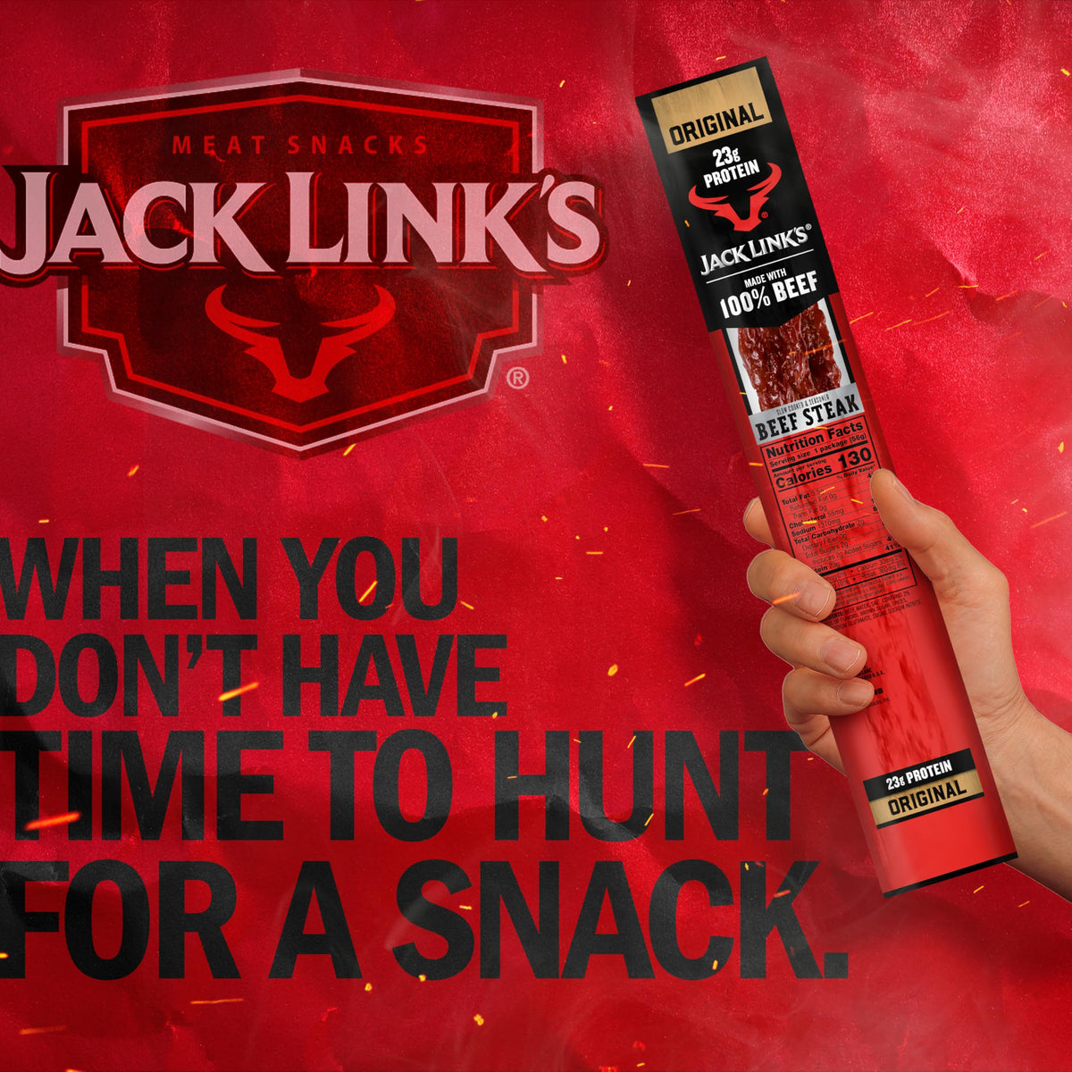  Jack Link's Beef Steak Original served at a desk for quick protein power.