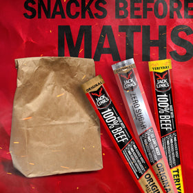 Lunchbox-friendly Jack Link's beef sticks, satisfying protein for the day.