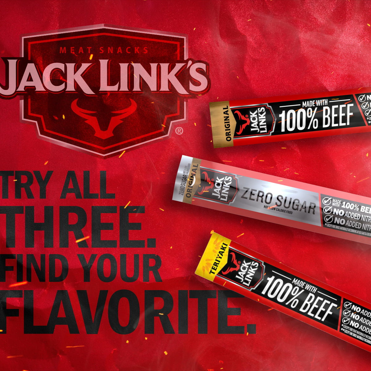 On-the-go snack: Jack Link's beef sticks for travel and workouts.