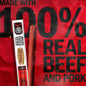 Jack Link's Jerky Sticks offering 5g protein per serving for busy days.