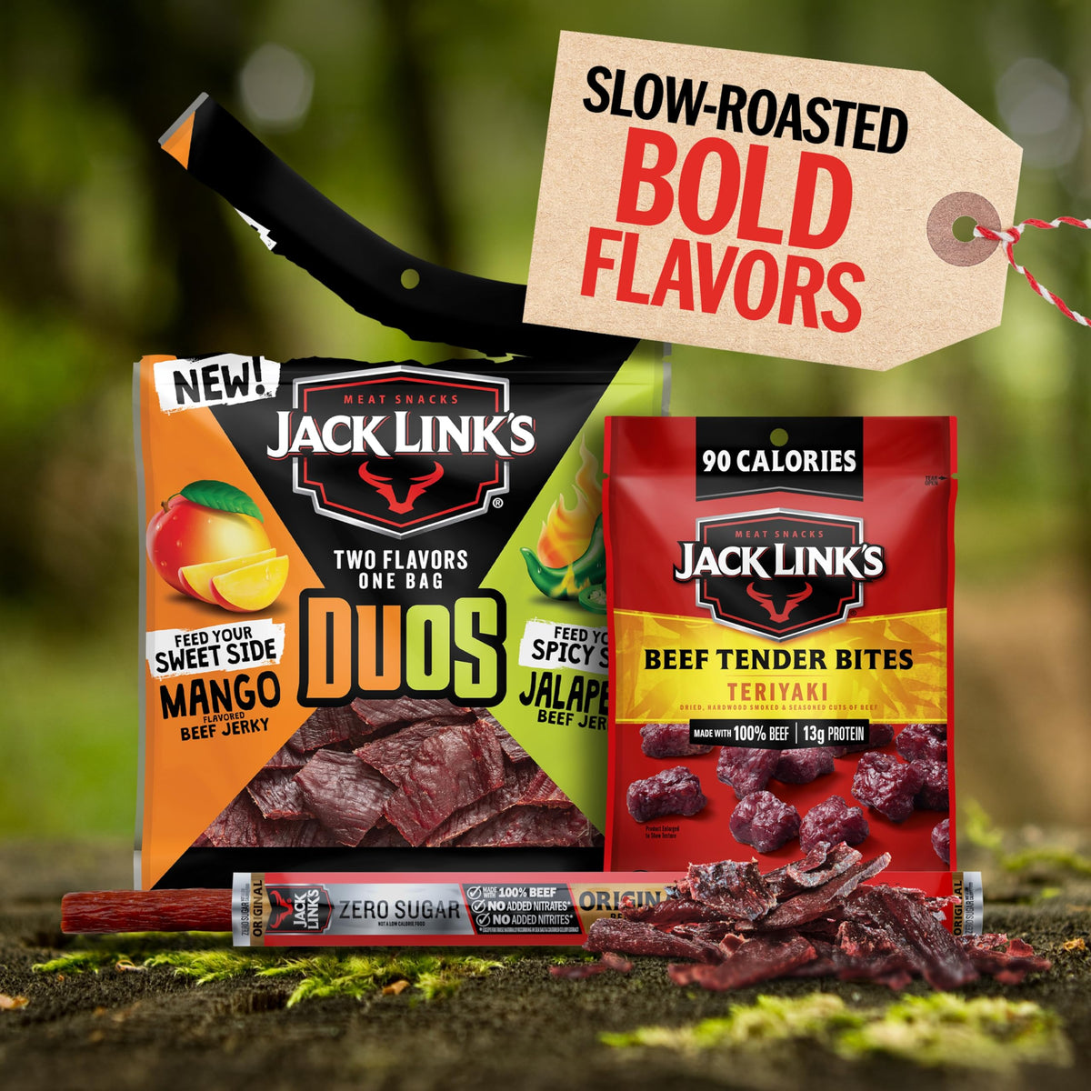 Jack Link's DUOs beef sticks original pack with classic flavor