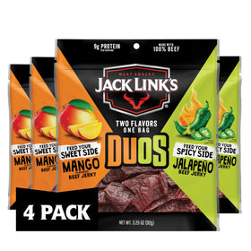 Jack Link's DUOs Jalapeño and Mango pack shows bold flavor pairing for on the go protein.