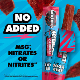 Jack Link's MrBeast beef stick Original bag for quick, savory bites