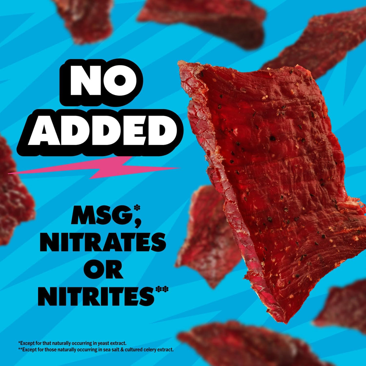 Gluten-free snack option without added MSG or nitrates.