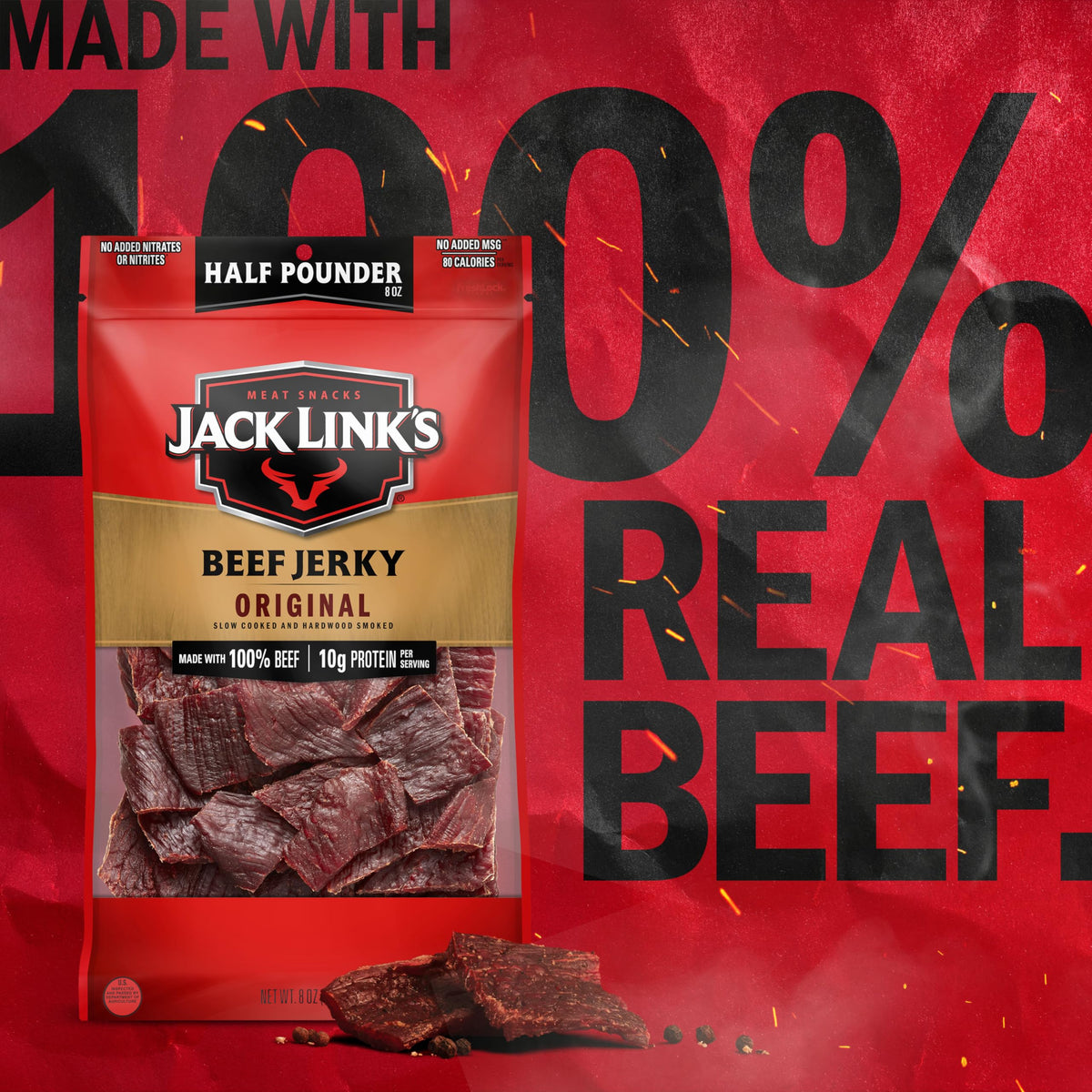 Jack Link's Original beef jerky fits lunchbox snack