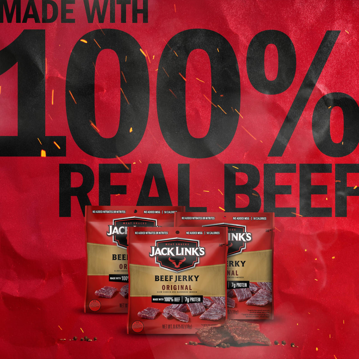 Serving-size bag showing 7g protein per pack for quick energy