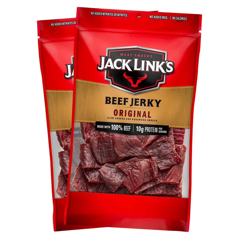 Jack Link's Original Beef Jerky two 9-ounce bags offer convenient protein on the go.