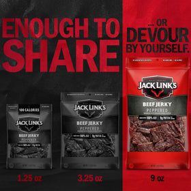 Jack Link's Jerky outdoors-ready for camping or road trips with easy storage.