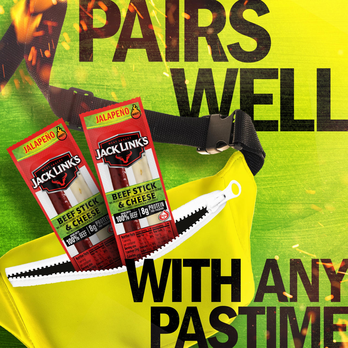 Jack Link's ready-to-eat snack packs for effortless grabbing and go