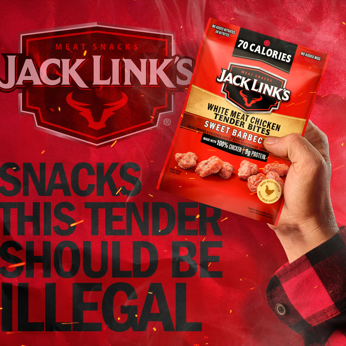 Jack Link's bites ready for quick protein boost during activities.