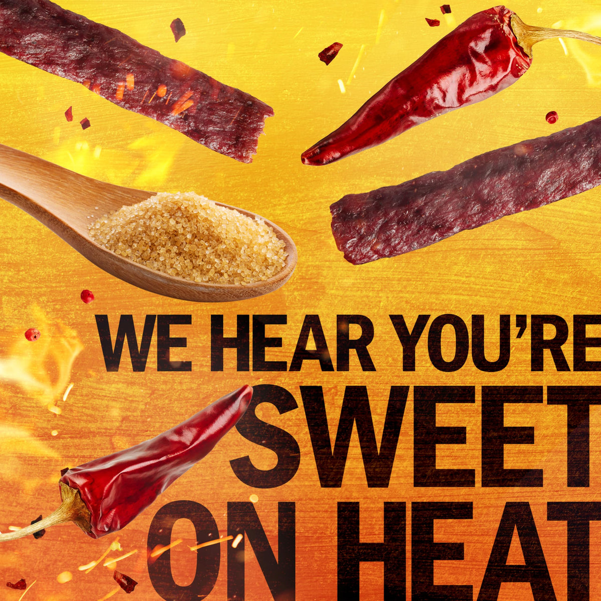 Jack Link's jerky slices on desk, easy office snack