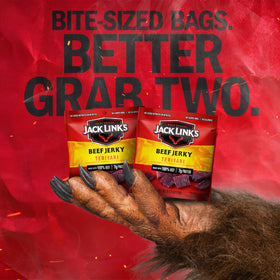 Jack Link's hardwood-smoked Teriyaki beef jerky flavor