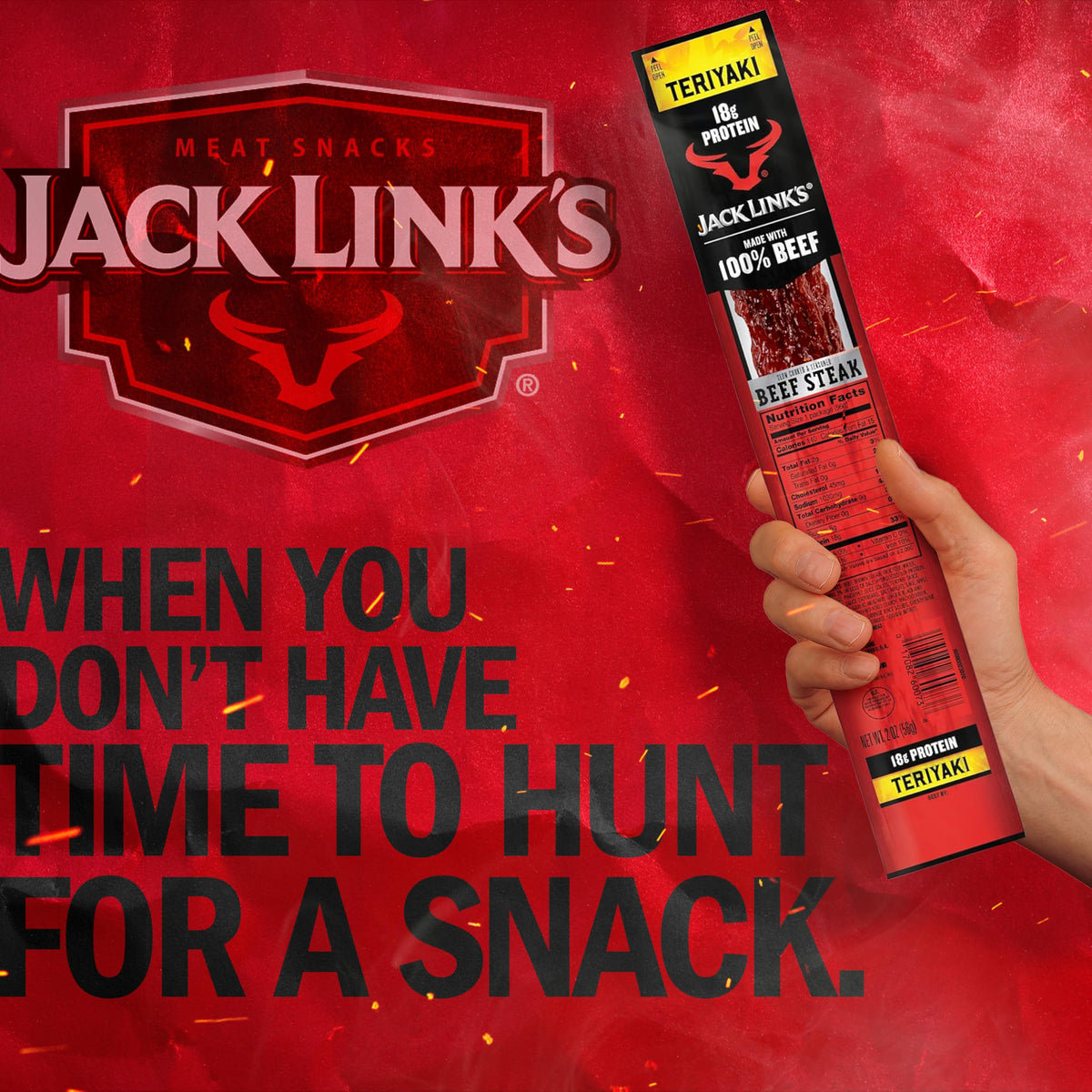 Jack Link's Teriyaki Beef Steaks individually wrapped for on-the-go protein.