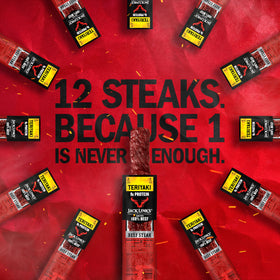 Jack Link's Teriyaki Beef Steaks pack in a lunchbox for convenient protein.