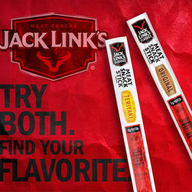 Jack Link's Teriyaki meat sticks shelf-stable and ready to eat anytime.