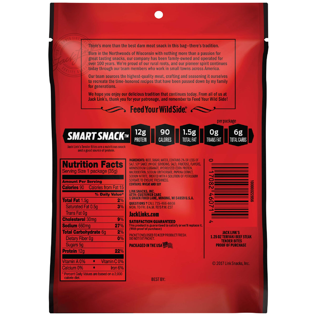 Family-friendly Jack Link's Tender Bites suitable for snacks on the go