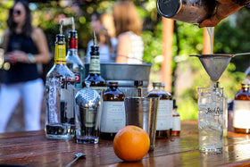 Jack Rudy Classic Tonic Syrup label details showcase craft and heritage.