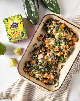 Gluten-free label on Jack's Organic Black Beans supports inclusive meals.