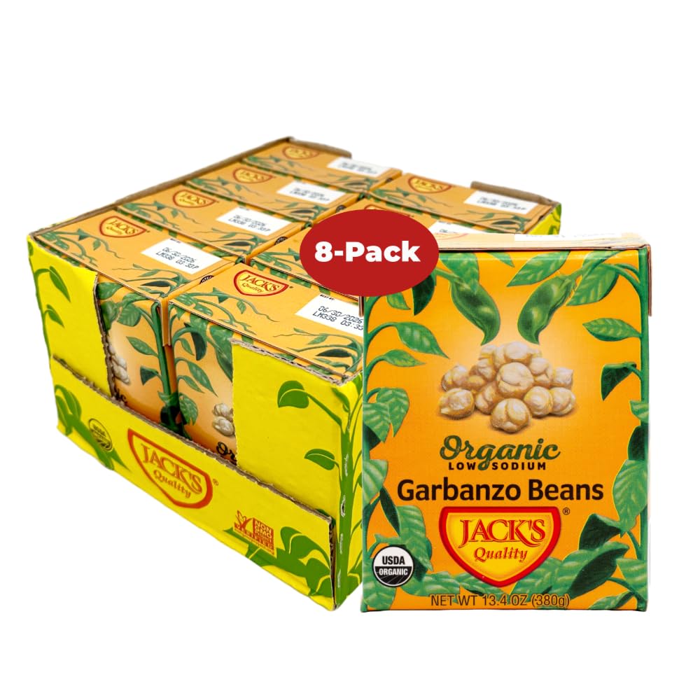 Jack's Quality Chickpeas ready-to-eat with creamy texture for quick meals
