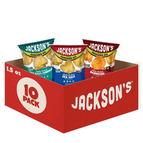 Jackson’s Classic kettle potato chips with avocado oil and sea salt, a crunchy on-the-go snack.