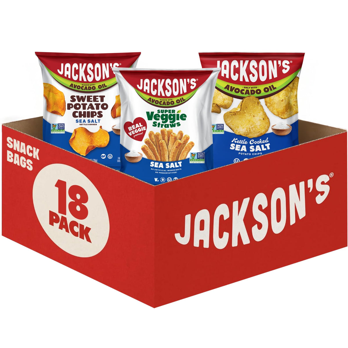 Jackson’s Mixed Snack Variety Pack backpack-friendly snacks with bold flavor on the go.