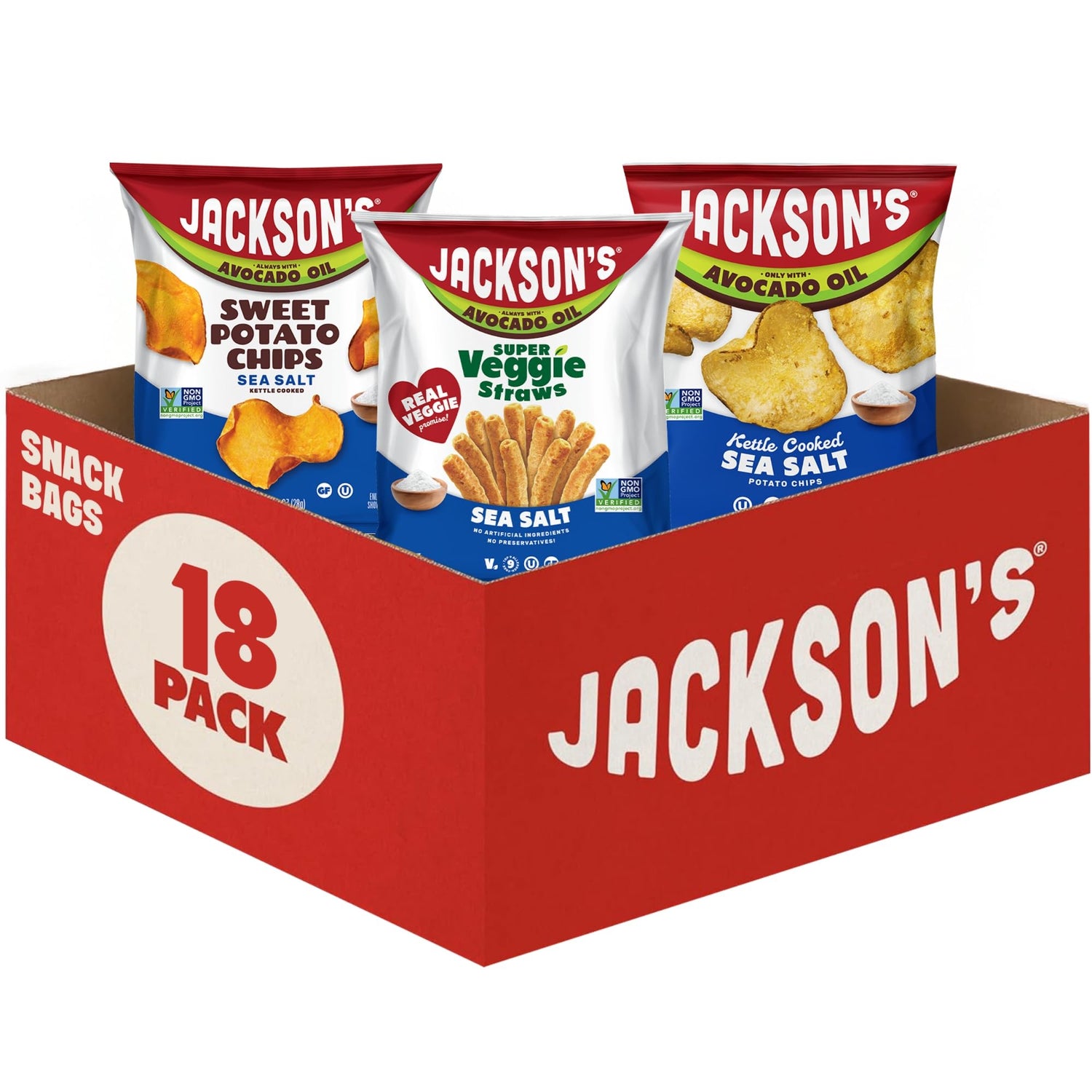Jackson’s Mixed Snack Variety Pack backpack-friendly snacks with bold flavor on the go.