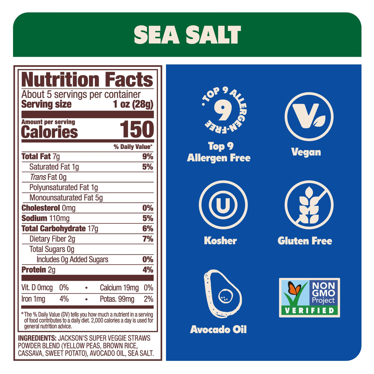 Jackson’s Super Veggie Straws avocado-oil cooked deliver bold flavor and clean ingredients.