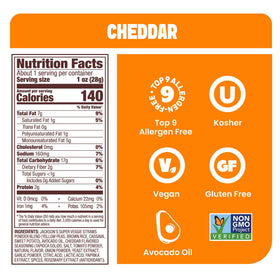 Jackson’s Veggie Straws cheddar pack, 1 oz, convenient grab-and-go