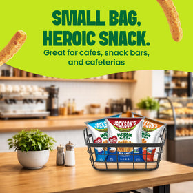 Jackson’s Super Veggie Straws office-snack for on-the-go breaks.