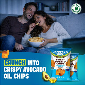 Sea Salt flavor pack from Jackson’s avocado oil chips for lunchboxes.