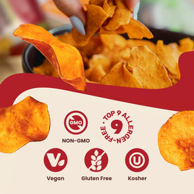 Jackson’s Sweet Potato Kettle Chips sea salt bag – light, crispy texture