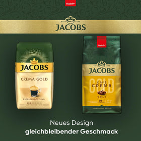 Jacobs Crema label close-up highlighting medium roast