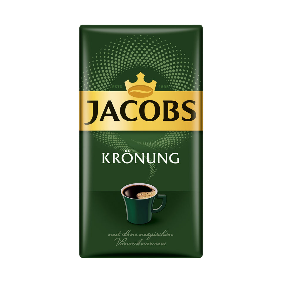 Jacobs Kronung ground coffee 500 g pack six, smooth morning brew