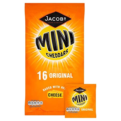 Jacob's Mini Cheddars cheddar dough snack for a crunchy cheese bite on the go.