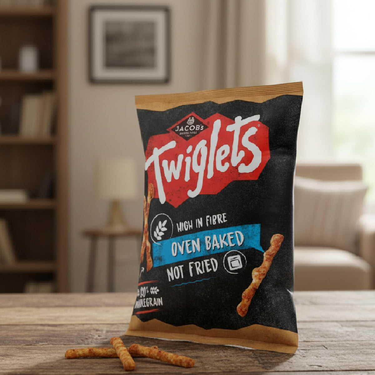 Jacob's Twiglets marmite-flavour sample highlights bold savory taste.