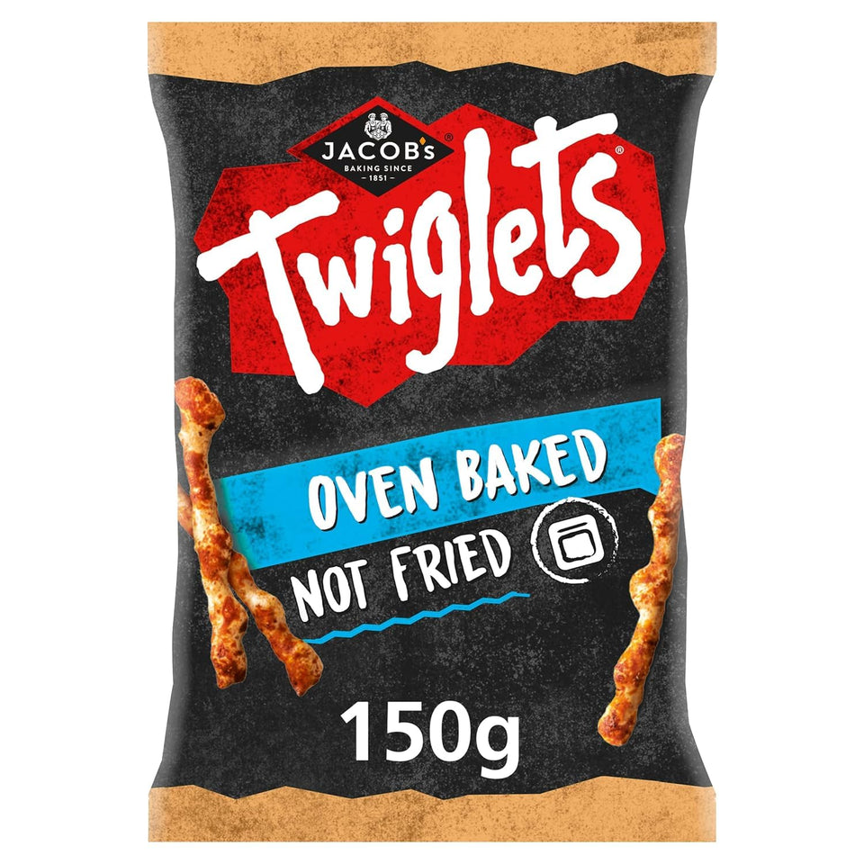 Jacobs Twiglets Original crunchy wholegrain sticks for a quick snack.