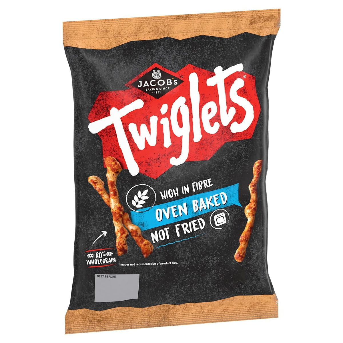 Jacobs Twiglets Original knobbly shape adds textured bite.