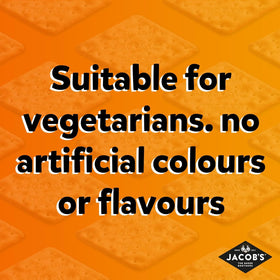 Jacobs Twiglets Original no artificial colours or flavours for clean ingredients.
