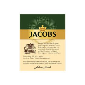 Jacobs Typ Café Crema stick dissolving into hot water for fast coffee