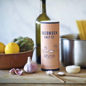 Baking context with Jacobsen Salt Co. sea salt used for even flavor in pastries.