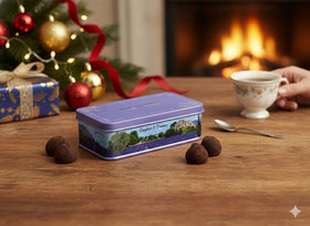 Jacquot Provence tin front view, elegant gift-ready packaging