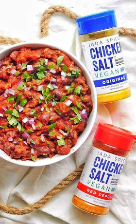 JADA Spices Chicken Salt Lime bottle brightens seafood and poultry with zesty aroma.